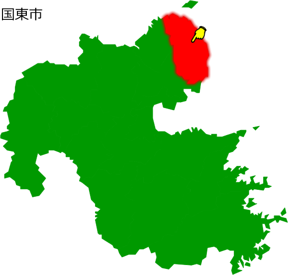 国東市の場所を示す画像1