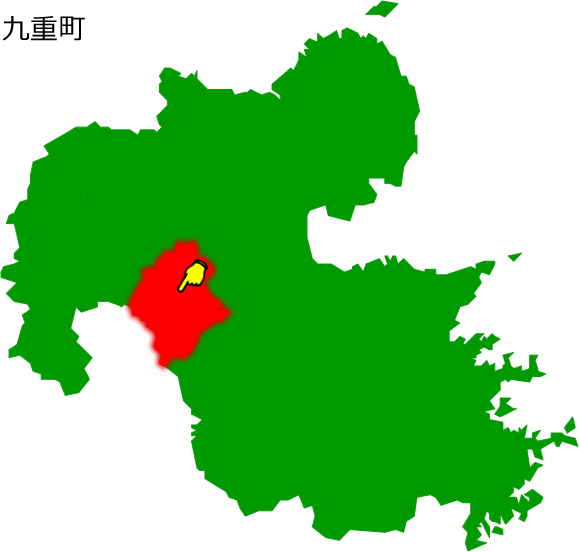 九重町の場所を示す画像1
