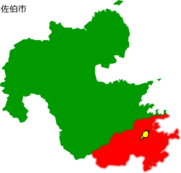 佐伯市の場所を示す画像1