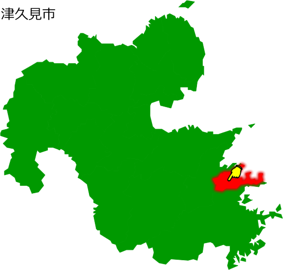 津久見市の場所を示す画像1