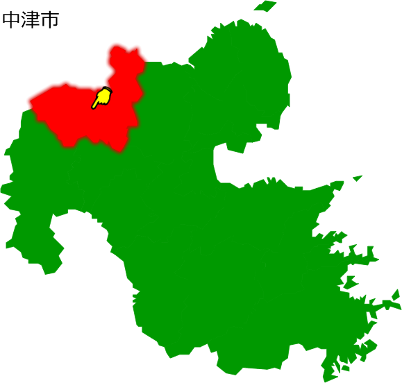 中津市の場所を示す画像1