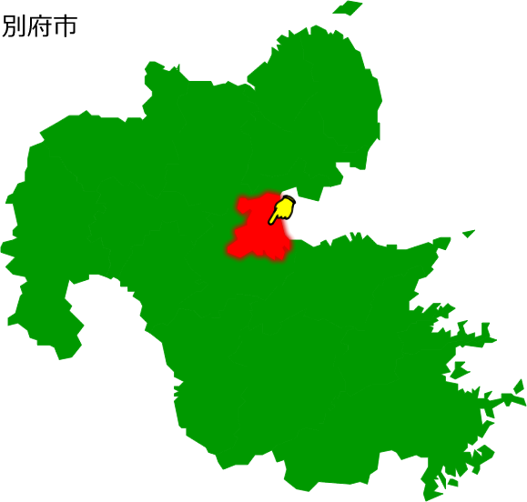 別府市の場所を示す画像1