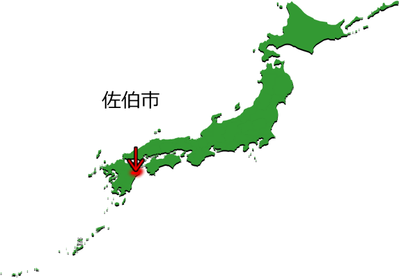 佐伯市の場所を示す画像3