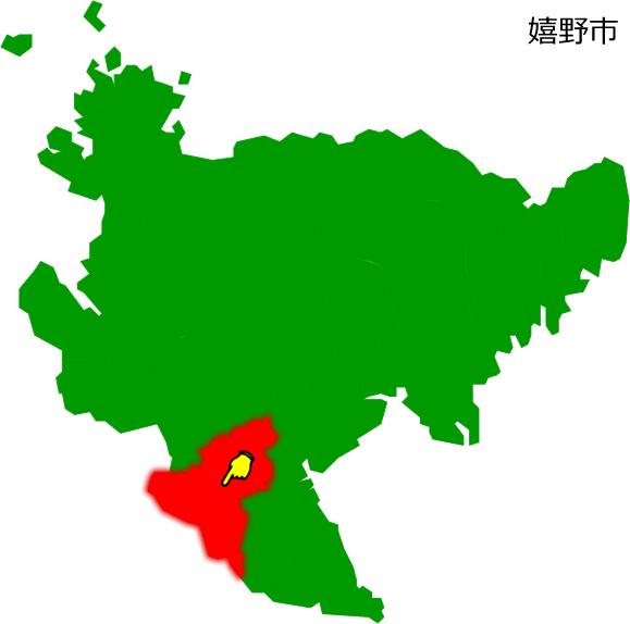 嬉野市の場所を示す画像1