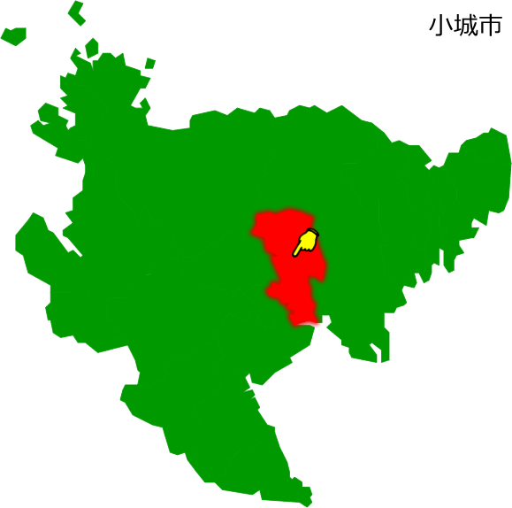 小城市の場所を示す画像1