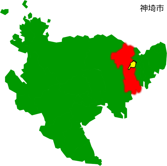 神埼市の場所を示す画像1