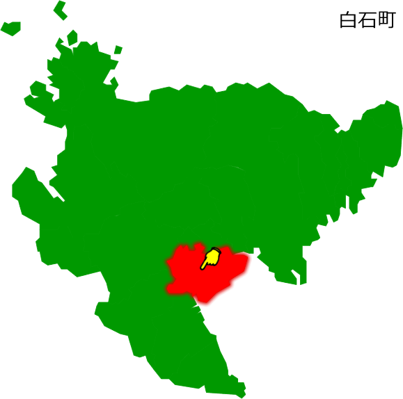 白石町の場所を示す画像1