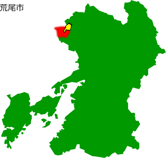 荒尾市の場所を示す画像1