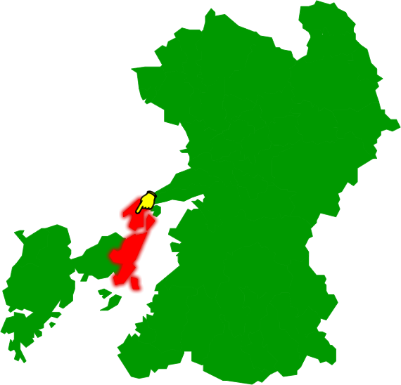 上天草市の場所を示す画像2