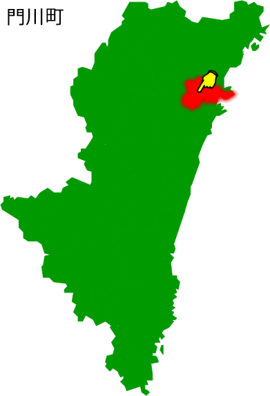 門川町の場所を示す画像1