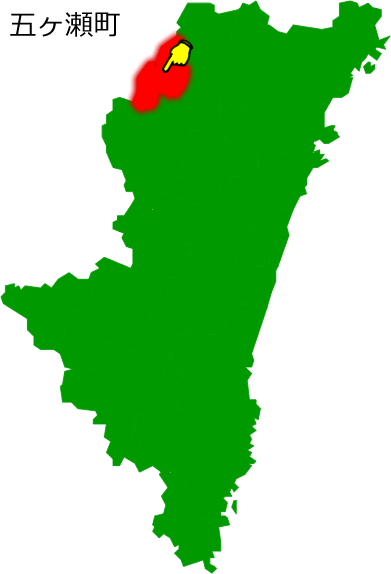 五ヶ瀬町の場所を示す画像1