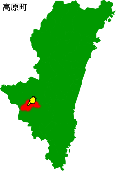 高原町の場所を示す画像1