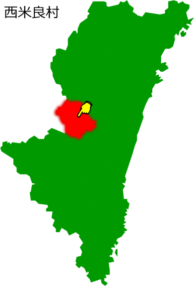 西米良村の場所を示す画像1