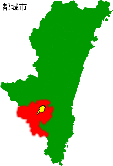 都城市の場所を示す画像1