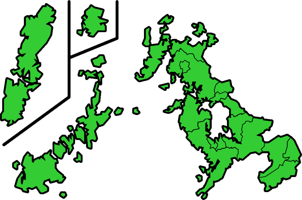 長崎県のカラーバリエーション地図画像1