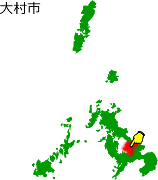 大村市の場所を示す画像1