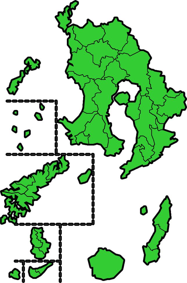 鹿児島県のカラーバリエーション地図画像1