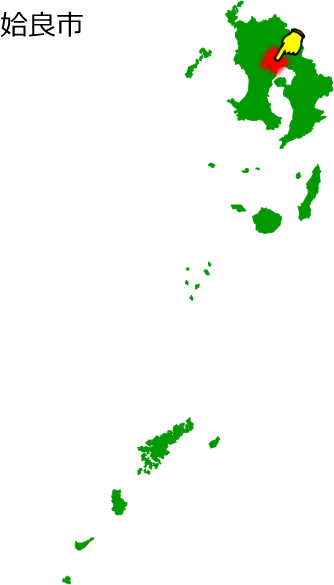 姶良市の場所を示す画像1