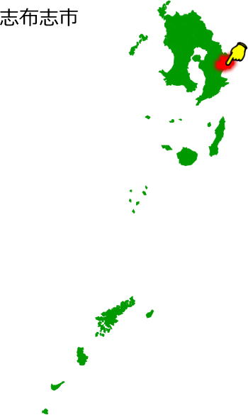 志布志市の場所を示す画像1