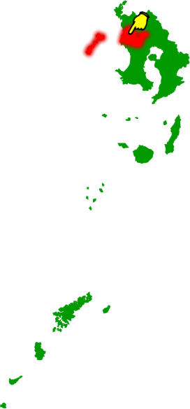 薩摩川内市の場所を示す画像2