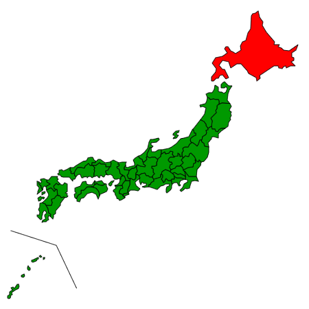 北海道の場所を示す画像1