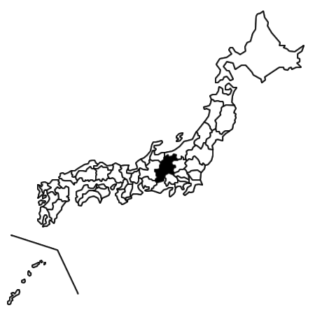 長野県の場所を示す画像5