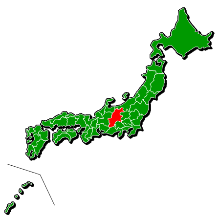 長野県の場所を示す画像6