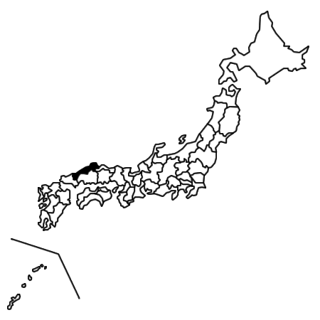 島根県の場所を示す画像5
