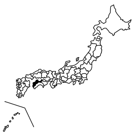 愛媛県の場所を示す画像5
