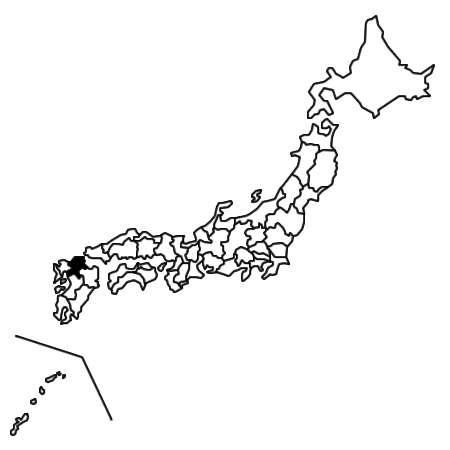 福岡県の場所を示す画像5