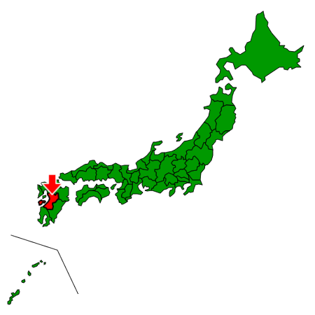 熊本県の場所を示す画像2