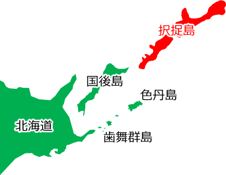 択捉島の位置を示す画像6