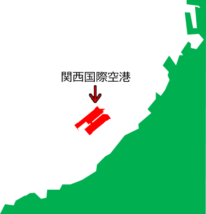 関西国際空港の位置を示す画像5