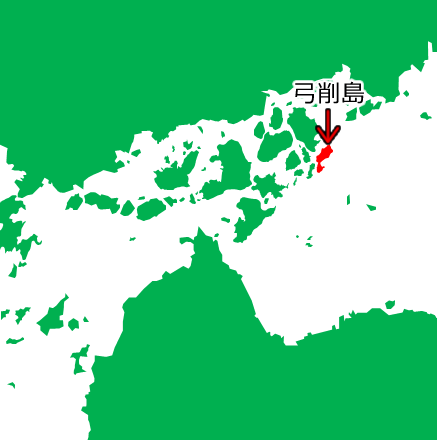 弓削島の位置を示す画像5