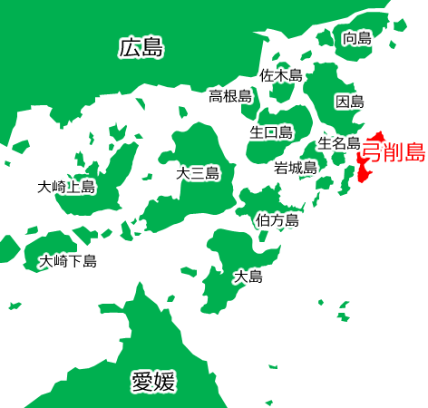 弓削島の位置を示す画像6