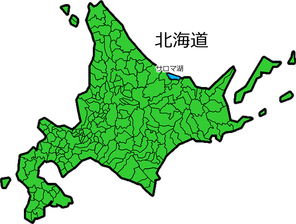 サロマ湖の位置を示す画像6