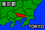 東京都の地図画像