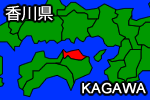 香川県の地図画像
