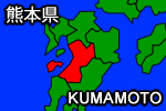 熊本県の地図画像