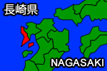 長崎県の地図画像