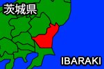 茨城県の地図画像